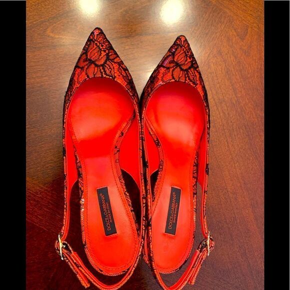 ❤️Dolce&Gabanna sling back leather sandal size EU 36 or US 6, new - Picture 4 of 9